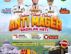 Pantau PSU, Gubernur Berkantor dan Jalan sehat Anti Mager di Palopo