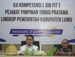 Wabup Luwu Buka Uji Kompetensi Pejabat Pimpinan Tinggi Pratama