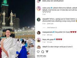 Perdana Umrah,Tangis Ruben Onsu Pecah Bertemu Orang Mirip Olga Syahputra dan Julia Perez di Mekkah