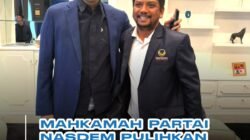 PAW Dicabut, Mahkamah Nasdem Pulihkan Status Anggota DPRD Abdul Salam